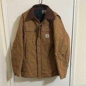 EUC Carhartt Heavy Duck Insulated Work Chore Jacket 48 Tall